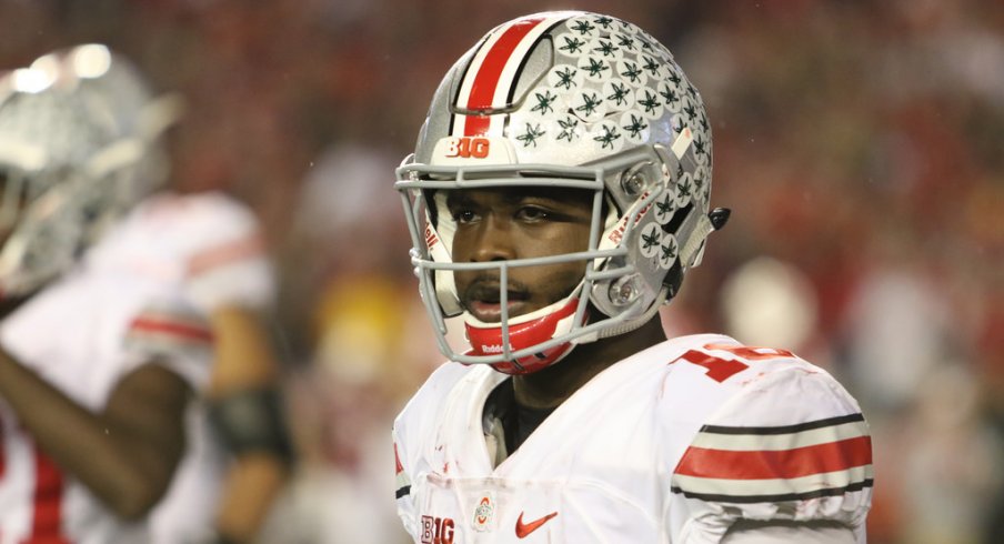 Ohio State quarterback J.T. Barrett against Wisconsin. 