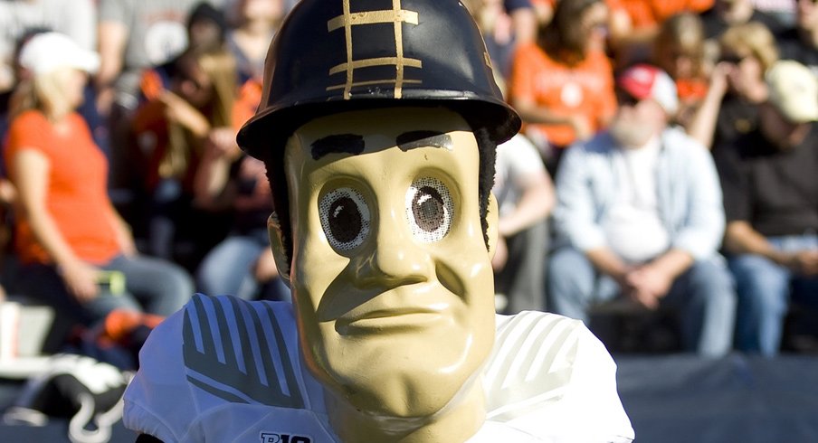 Purdue Pete watches over Boilermaker football.