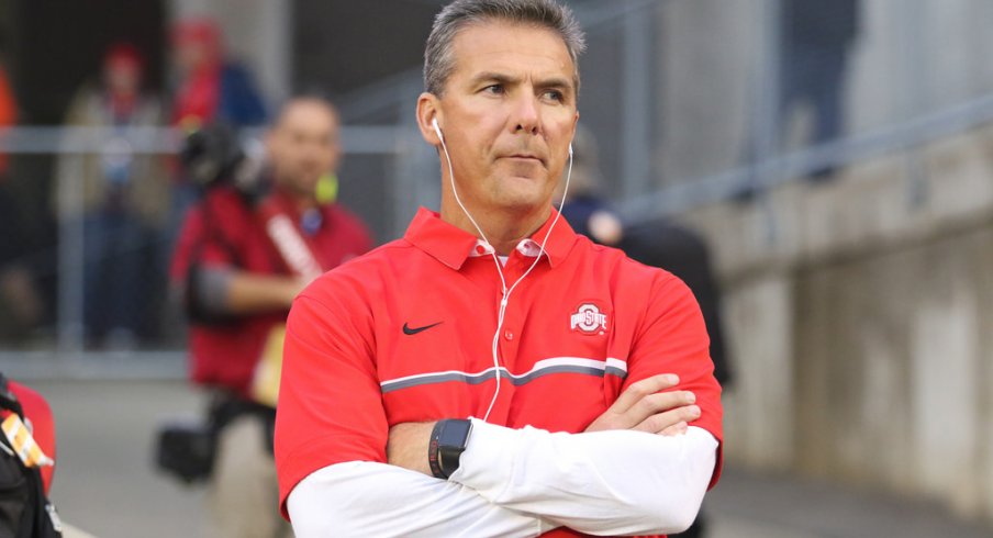 Urban Meyer said he isn't panicking yet with Ohio State's wide receivers' production.