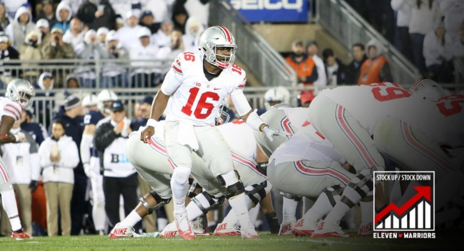 Ohio State's offensive line struggled against Penn State. 