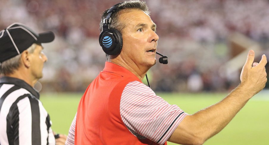 Urban Meyer against Oklahoma.