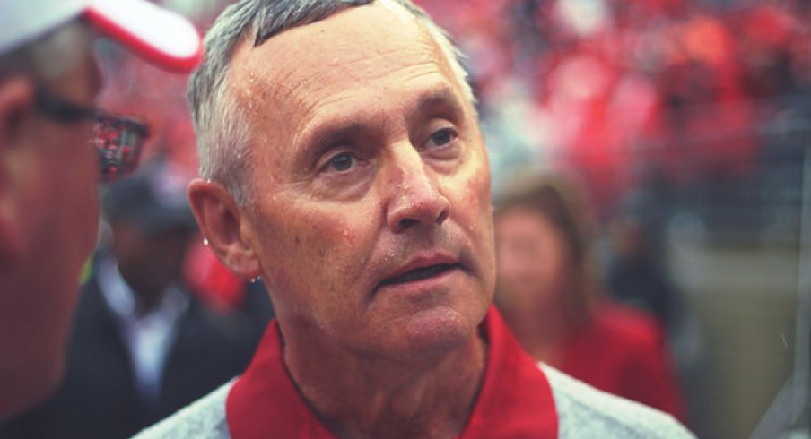Jim Tressel reacting to Andy Geiger's news. Maybe.