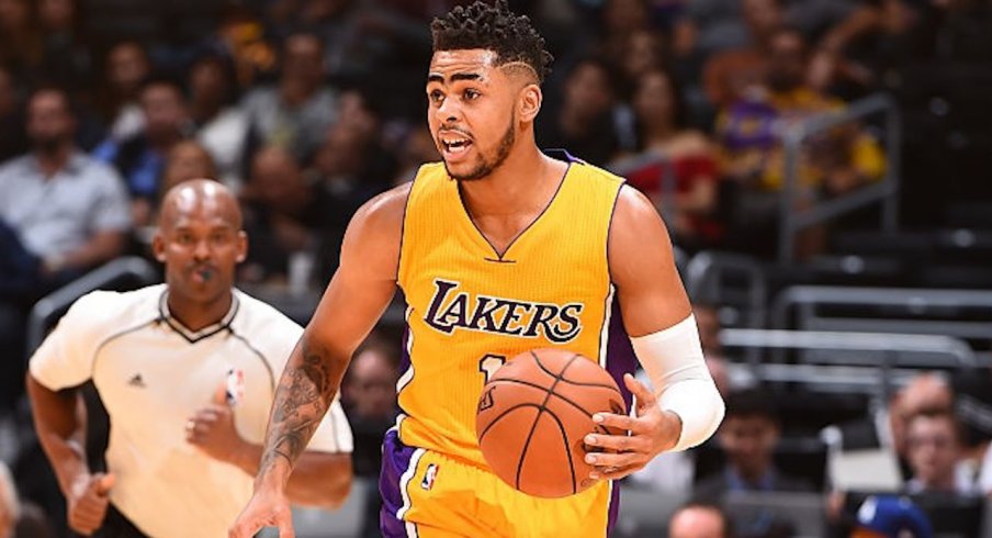 Los Angeles Lakers guard D'Angelo Russell