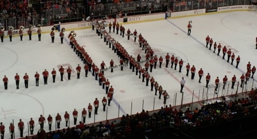 A taste of this week's performance of Script Ohio on ice!