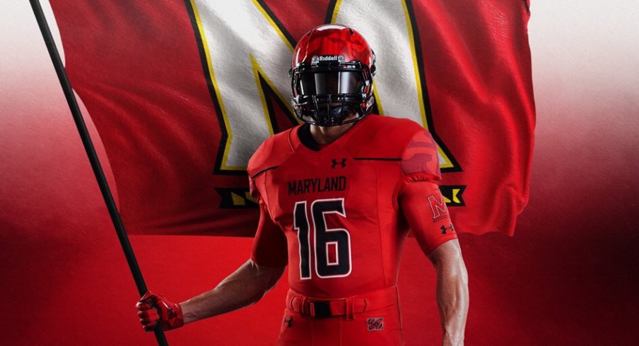 Maryland jerseys to be worn against Ohio State.