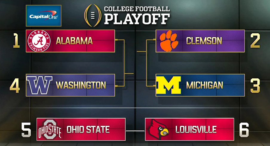 Gut reactions to the second set of College Football Playoff rankings.