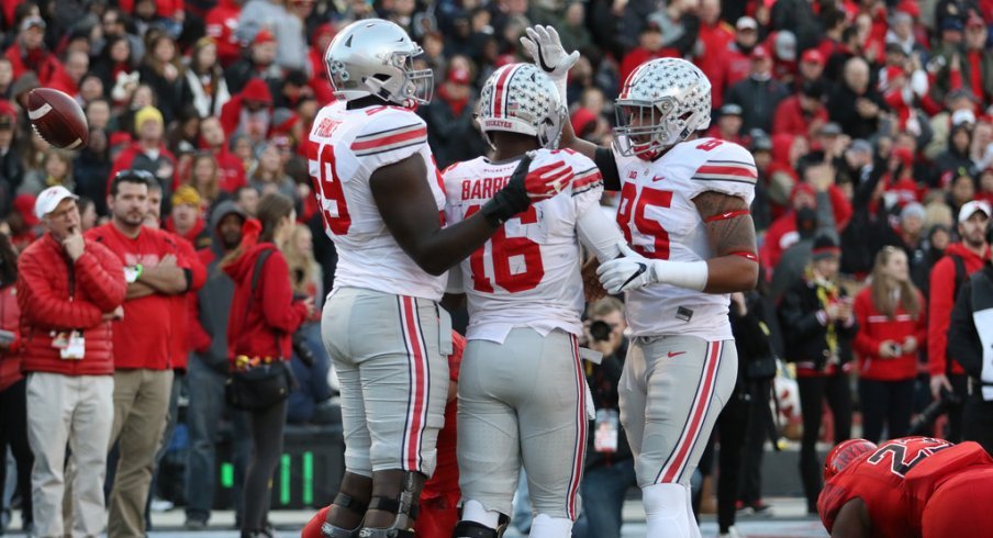 Ohio State's offense has 14 touchdowns in the last eight quarters. 