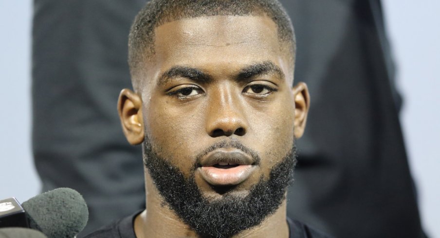 Ohio State quarterback J.T. Barrett meets the media.