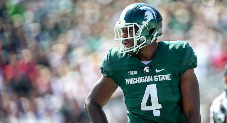 Malik McDowell during healthier times this season.