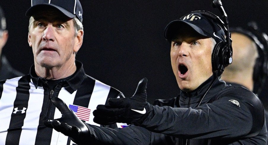 Some Wake Forest coach yelling at the refs.