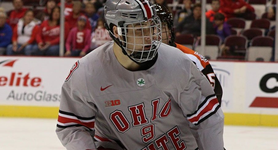 Ohio State's Tanner Laczynski netted a goal and an assist against RPI.