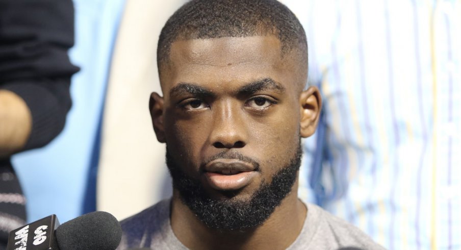 Ohio State quarterback J.T. Barrett meets the media.