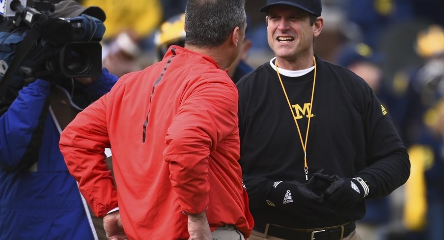 A look at how Urban Meyer and Jim Harbaugh imprinted on the Ohio State-Michigan rivalry in the 80s.