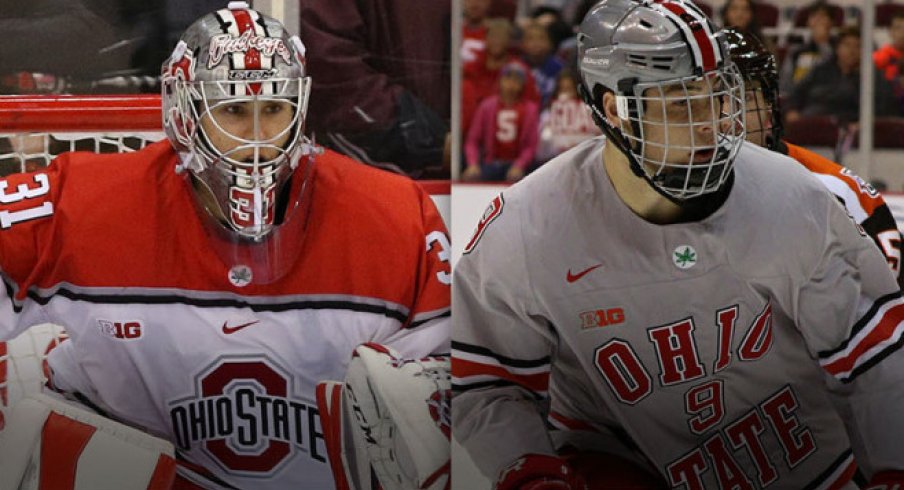 Ohio State's Matt Tomkins and Tanner Laczynski claimed two more Big Ten Stars for the Scarlet and Gray.