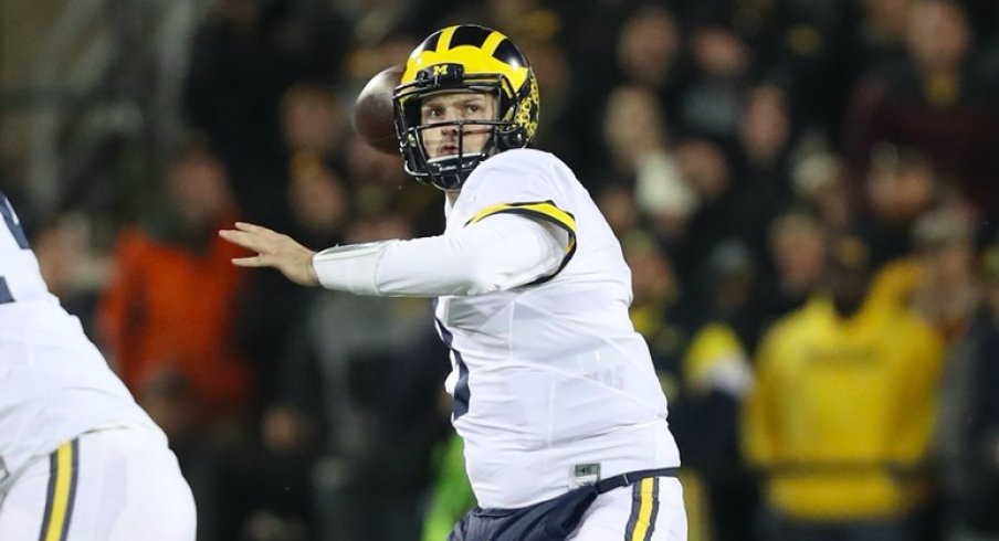 Wilton Speight plays against Iowa.