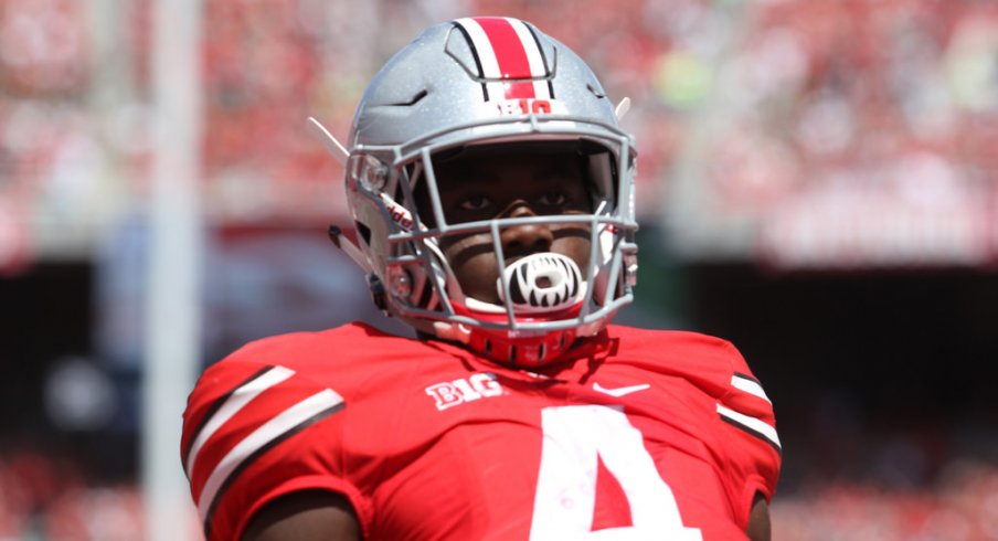 Ohio State's Curtis Samuel scores a touchdown. 