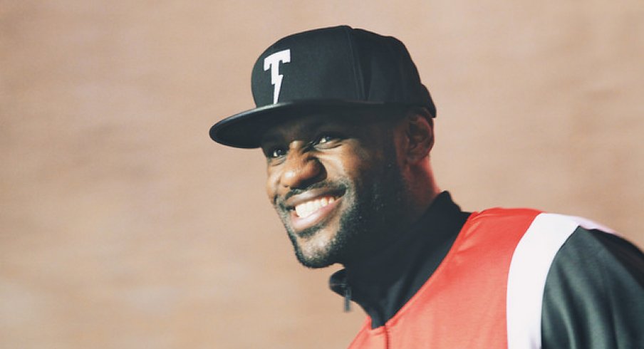 LeBron James in Ohio Stadium.