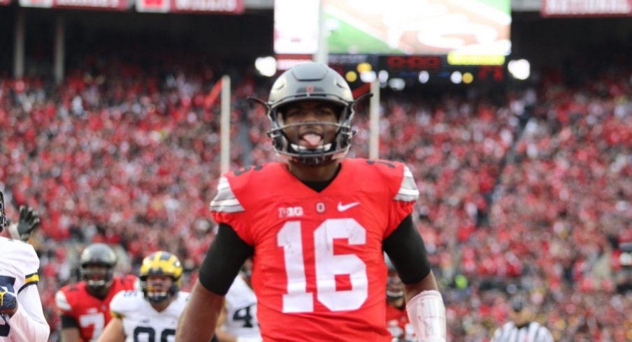 J.T. Barrett was all smiles as Ohio State dumped Mich-again.