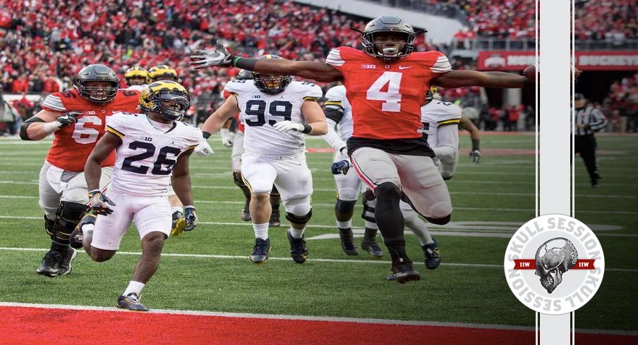 Curtis Samuel hits a stiff-arm for the November 27th 2016 Skull Session