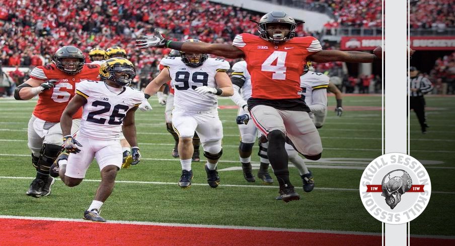 Curtis Samuel hits a stiff-arm for the November 27th 2016 Skull Session