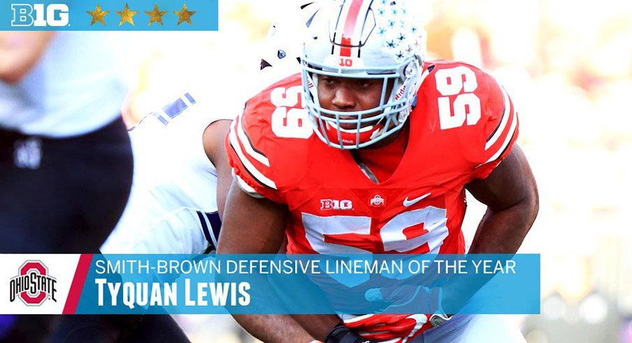 Tyquan Lewis is the Big Ten defensive lineman of the year.
