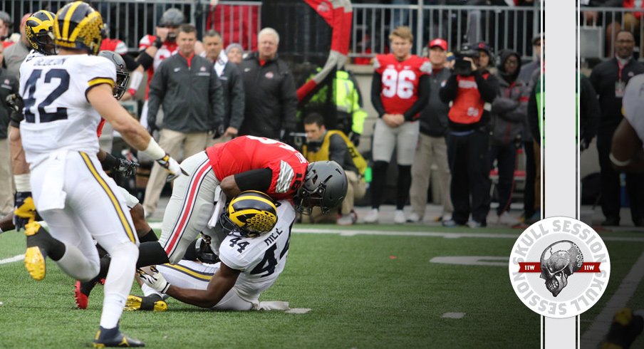 J.T. Barrett truck-sticks a Michigan Man for the December 1st 2016 Skull Session.