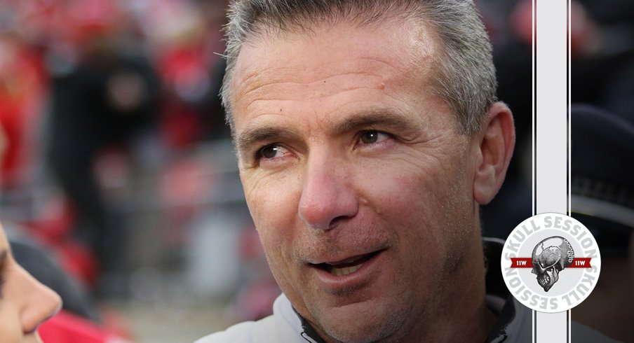Urban Meyer grew a five o'clock shadow for the December 3rd 2016 Skull Session