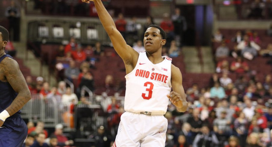 C.J. Jackson fires a 3-pointer.