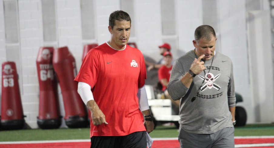 Ohio State defensive coordinators Luke Fickell and Greg Schiano. 