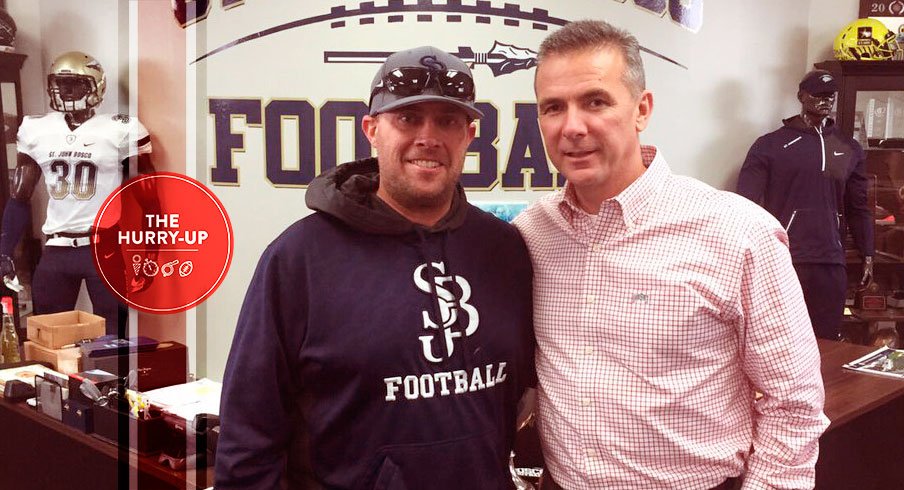 Urban Meyer and St. John Bosco head coach Jason Negro