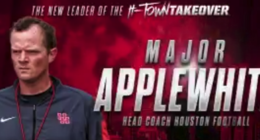 Houston promotes Major Applewhite to head coach.