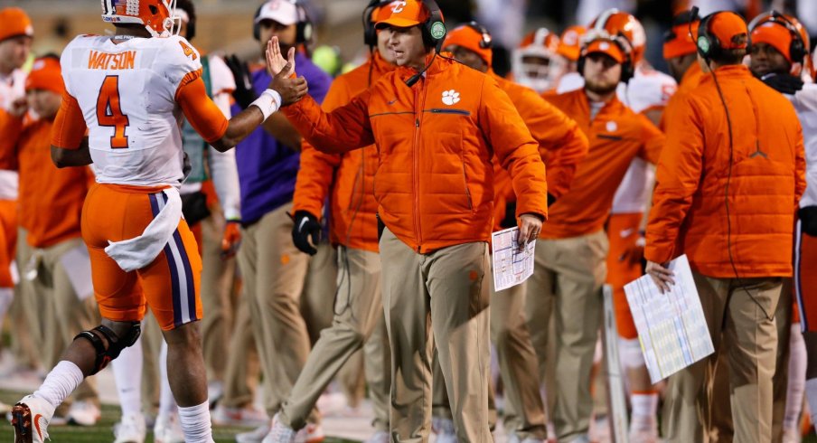 Dabo Swinney's Clemson offense is nearly identical in philosophy and scheme to the system run by Ohio State