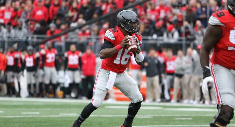 Ohio State doesn't ask J.T. Barrett to be a gunslinger. Whoever plays quarterback won't do as long as Urban Meyer is in Columbus.