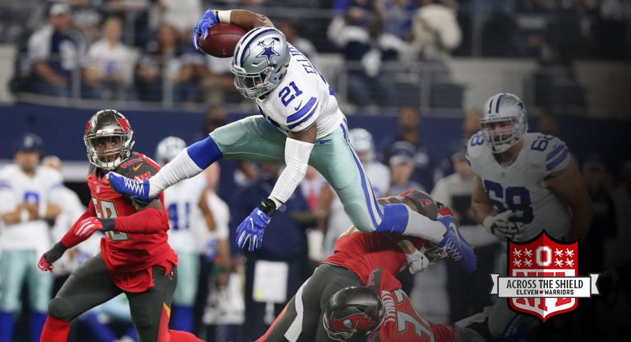 Ezekiel Elliott had a career day against Tampa Bay.