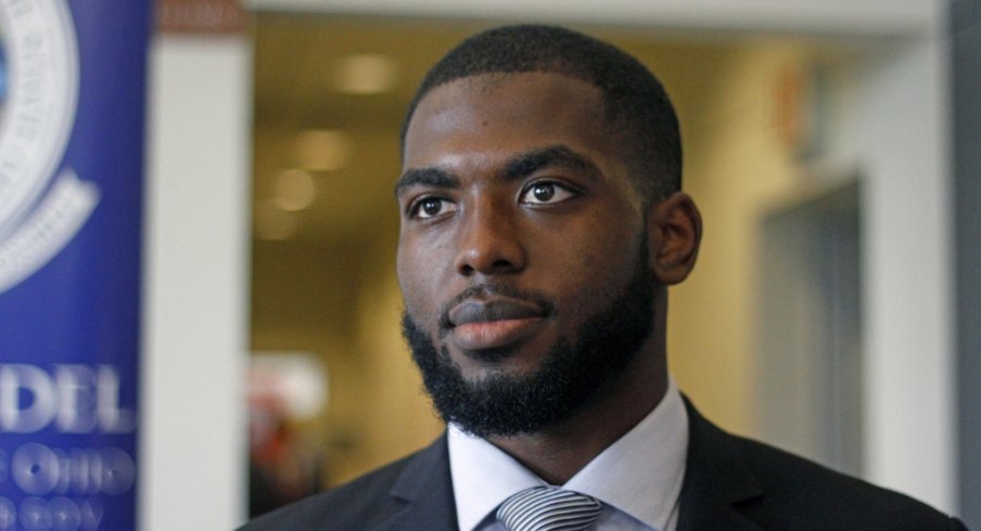 J.T. Barrett in June 2016 entering an off-season event at Ohio State.