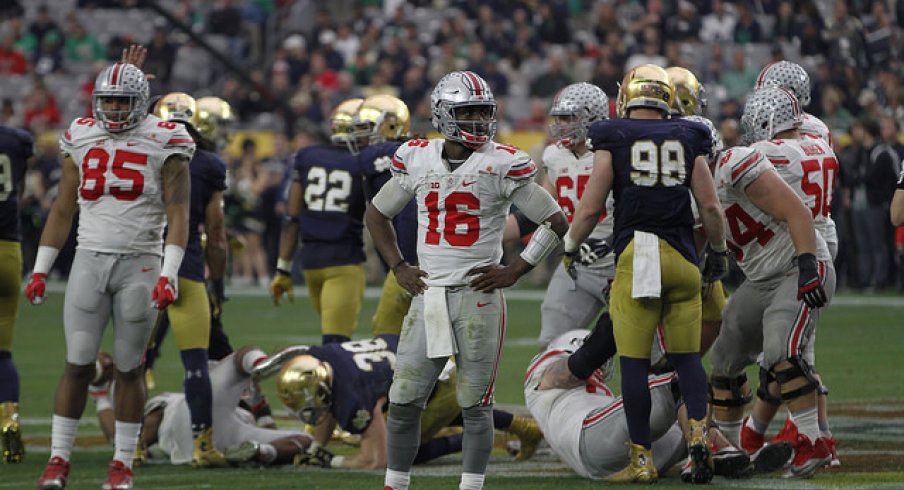 buckeyes beat irish in the first of two 2016 fiesta bowls