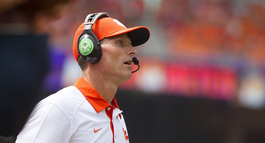 Clemson defensive coordinator Brent Venables. 