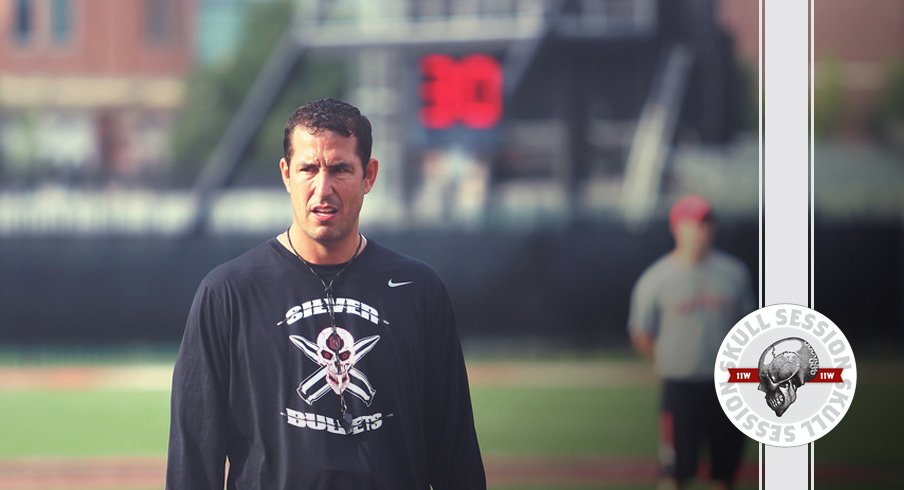 Ohio State's Luke Fickell prowls the December 29th 2016 Skull Session.