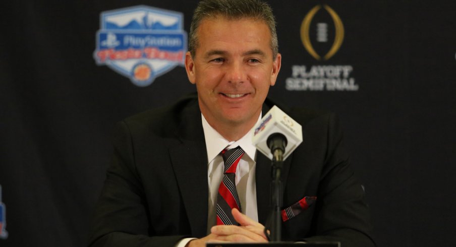 Urban Meyer was all smiles Friday morning. 
