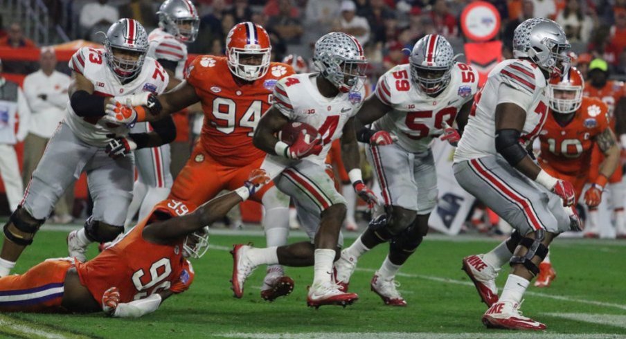 Curtis Samuel and company had little room to operate against Clemson. 