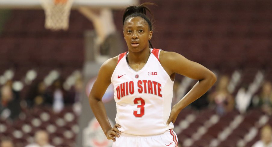 Kelsey Mitchell led all scorers to help the Buckeyes past Northwestern.