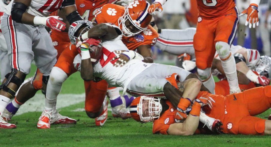 Ohio State managed just 88 yards rushing against Clemson in the Fiesta Bowl.