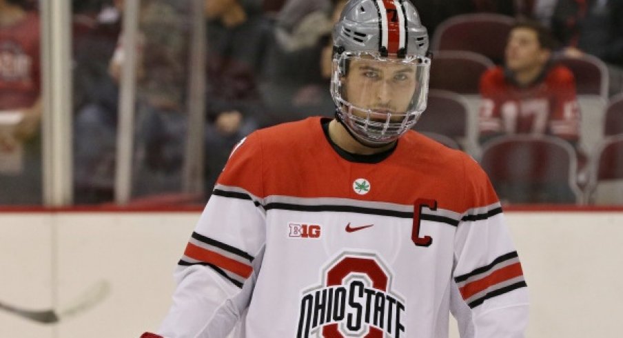 Ohio State captain Nick Schilkey struck twice against Penn State.