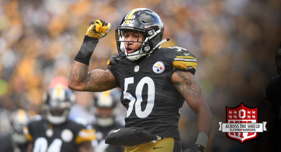 Ryan Shazier intercepted a pass on wild card weekend.