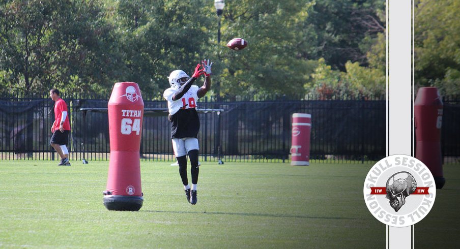 Ohio State's Eric Glover-Williams foreshadows his move to wide receiver for the 2016 Skull Session