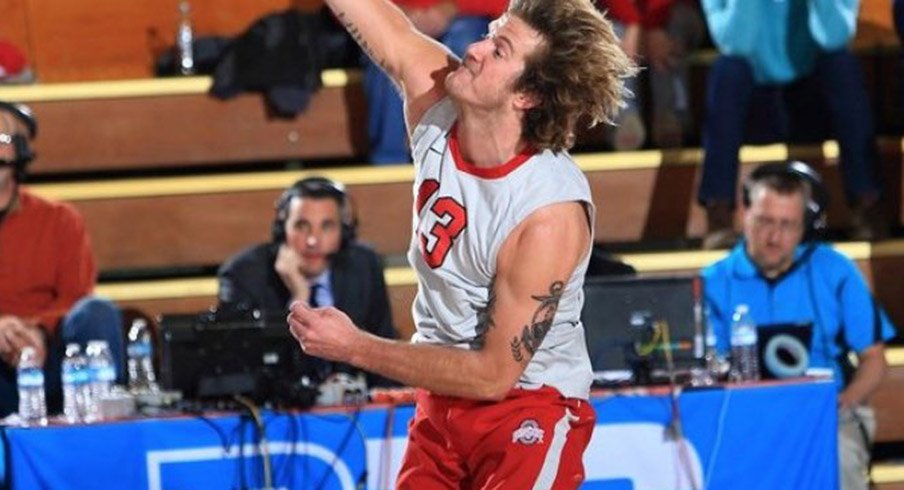 Ohio State men's volleyballer Miles Johnson