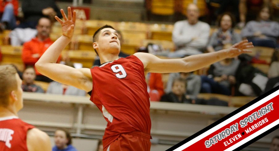 Szerzsen sets up for a spike. (Courtesy of OSU Athletics)