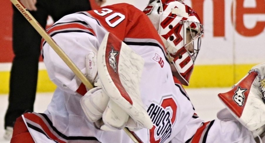 Ohio State goalie Christian Frey is Big Ten Hockey's Third Star of the Week.