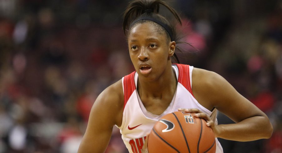 Kelsey Mitchell again led the Buckeyes.