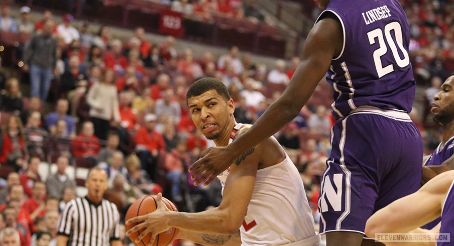 Ohio State's Marc Loving drives against Northwestern.